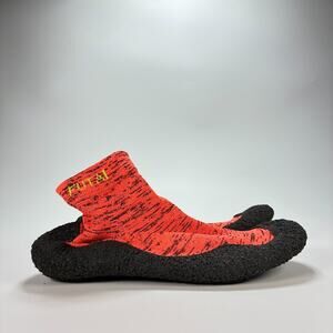 FUTAI Black Red Minimalist Barefoot Sock Water Shoes Women's Size US 10.5 EU 41